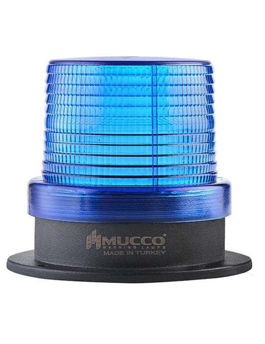 MUCCO SNT-915-B-4 90 diameter 5 lighting modes 10 melodic SMD LEDs with buzzer 12-24V AC/DC blue cover lamp