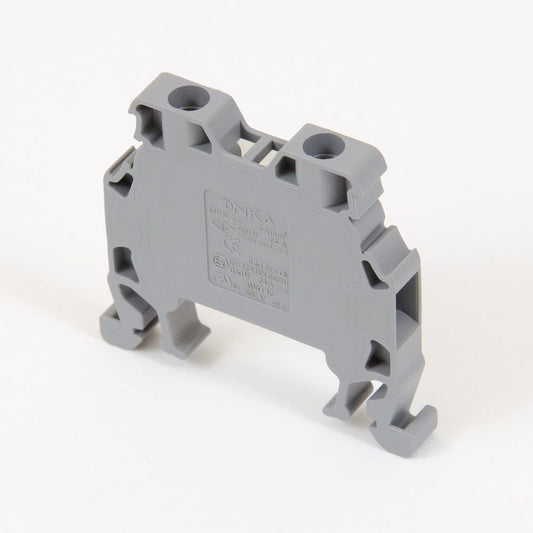ONKA 1.5 mm2 Terminal clamp for screw busbar Terminal clamp for DIN rail, 2-wire, gray, 1010002
