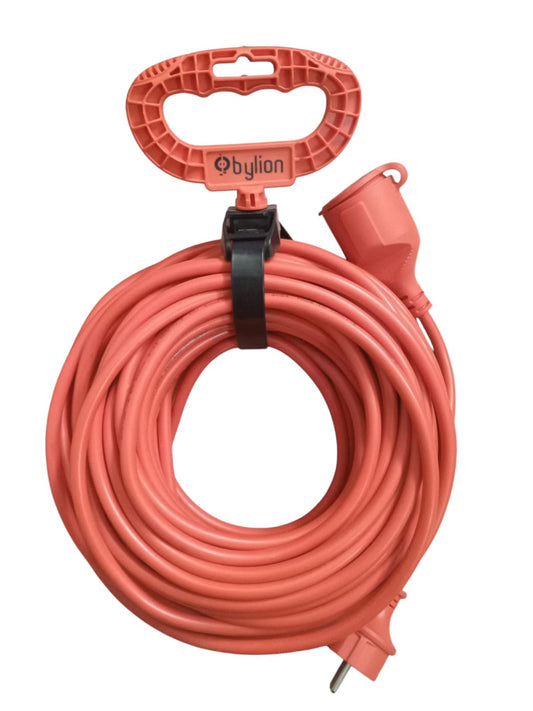 15 m, 16A extension copper cable 3x1.5mm2, IP44 with plug, French type
