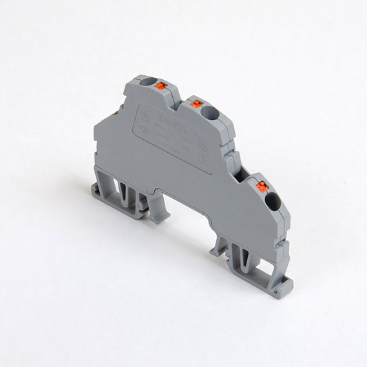 ONKA 2.5 mm2, 2-stage spring terminal for bus Terminal for DIN rail 4-wire gray, 1020379