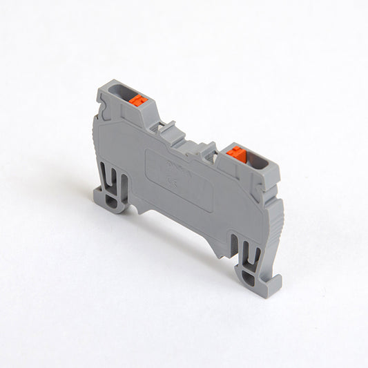 ONKA 1.5 mm2 spring connector for rail Terminal for DIN rail 2-wire, gray, 1020002