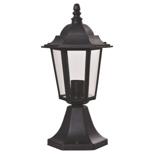 Garden post lamp E27 40cm plastic