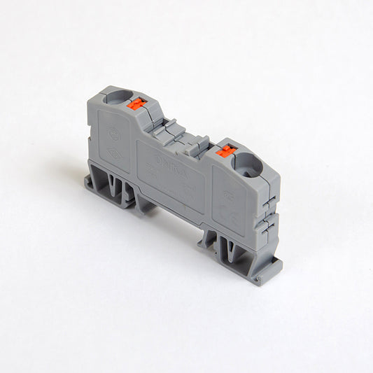 ONKA 10mm2 spring connector for rail Terminal strip for DIN rail 2-wire gray, 1020044
