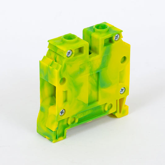ONKA 35mm2 PE Connecting block for screw rail Terminal for DIN rail 2-wire gray, 1010533
