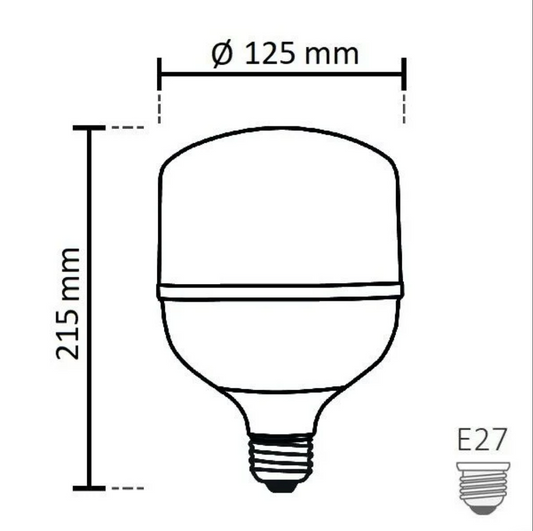 NOAS 50W (350W) LED bulb type TORCH, cool white / 6500K, 4290 Lm, YL95-5001