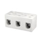 ONKA 25mm2 / 3-spiral connector made of steatite / ceramic / porcelain - PORCELAIN TERMINAL BLOCK, 1070013