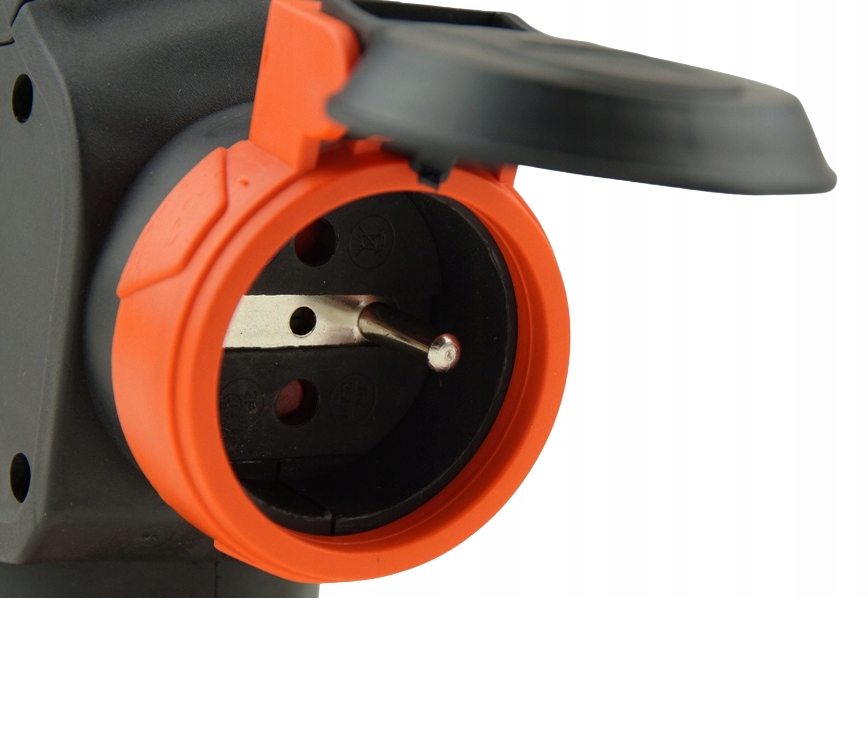 Rubber T-shaped French type splitter with 3 sockets 3WHS-E