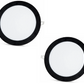 2 pcs - SLIM LED panel with black frame, cool white / 6500K 18W / 1620Lm round for recessed installation (included power supply) 6500K YL10-1800-S