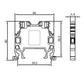 ONKA 2.5 mm2 Terminal box for screw rails Terminal box for DIN rails 2-wire gray, 1010012