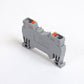 ONKA 4mm2 spring connector for rail Terminal strip for DIN rail 2-wire gray, 1020024
