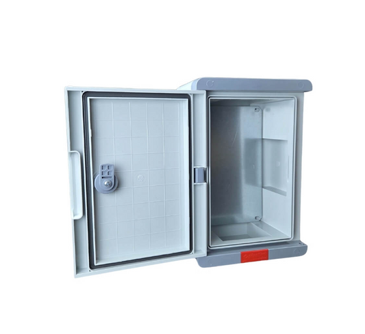 Plastic distribution box with gray door 600x800x260mm IP67 PD608026