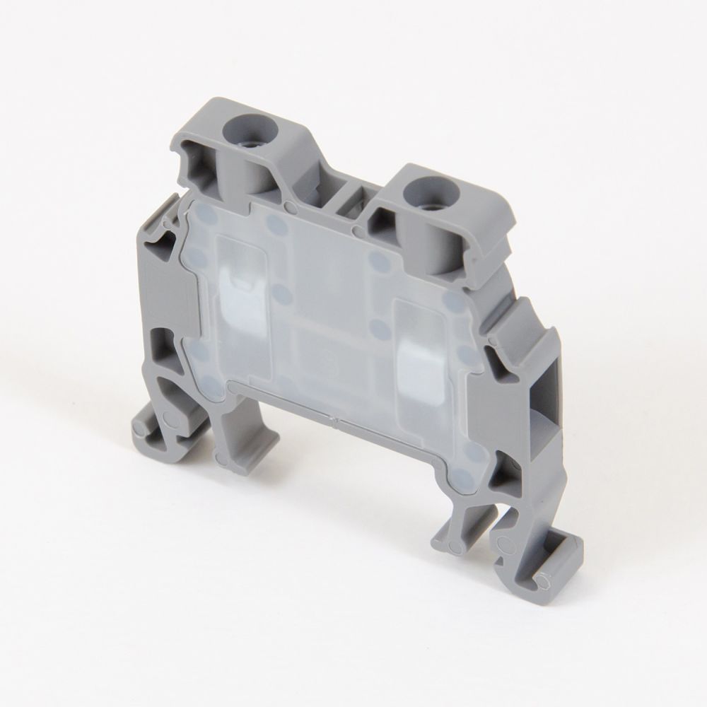 ONKA 1.5 mm2 Terminal clamp for screw busbar Terminal clamp for DIN rail, 2-wire, gray, 1010002
