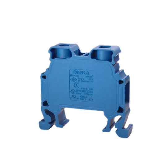 ONKA 10mm2 Terminal box for screw rails Terminal box for DIN rails 2-wire, blue, 1010045