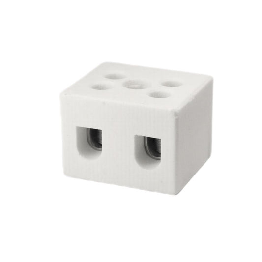 ONKA 0.75-1.5mm2 / 2-wire connector made of steatite / ceramic / porcelain - PORCELAIN TERMINAL BLOCK, 1070001