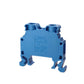 ONKA 6mm2 Terminal box for screw rails Terminal box for DIN rails 2-wire, blue, 1010035