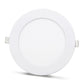 2 pieces SLIM LED panel cool white /6500K 12W / 1080Lm round recessed (included power supply) 6500K YL10-1200