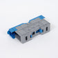 ONKA 50mm2 M8 Screw Connector for Bus Terminal Box for DIN Rail with Protective Cover, Blue, 1030034