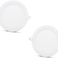 2 pieces SLIM LED panel cool white / 6500K 15W / 1350Lm round for recessed installation (included power supply) 6500K YL10-1500