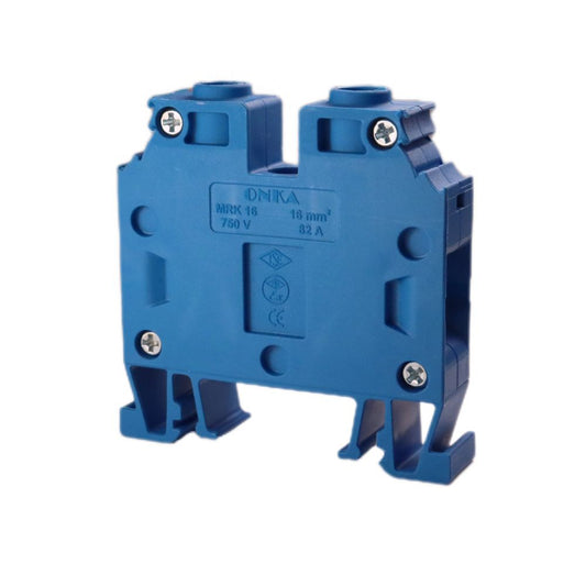 ONKA 16mm2 Terminal box for screw rail Terminal box for DIN rail 2-wire, blue, 1010055