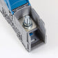 ONKA 120mm2 M10 Terminal box for screw rail Terminal box for DIN rail with protective cover, blue, 1030076