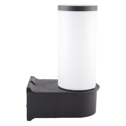 Garden outdoor wall lamp, E27 25cm, black plastic