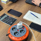 Компактен удължителен кабел с ролка, 5 м кабел с 4 гнезда IP20 + USB + термопредпазител + детски предпазител, 3x1mm2, заземяване тип SCHUKO , PHE-05310-F-USB