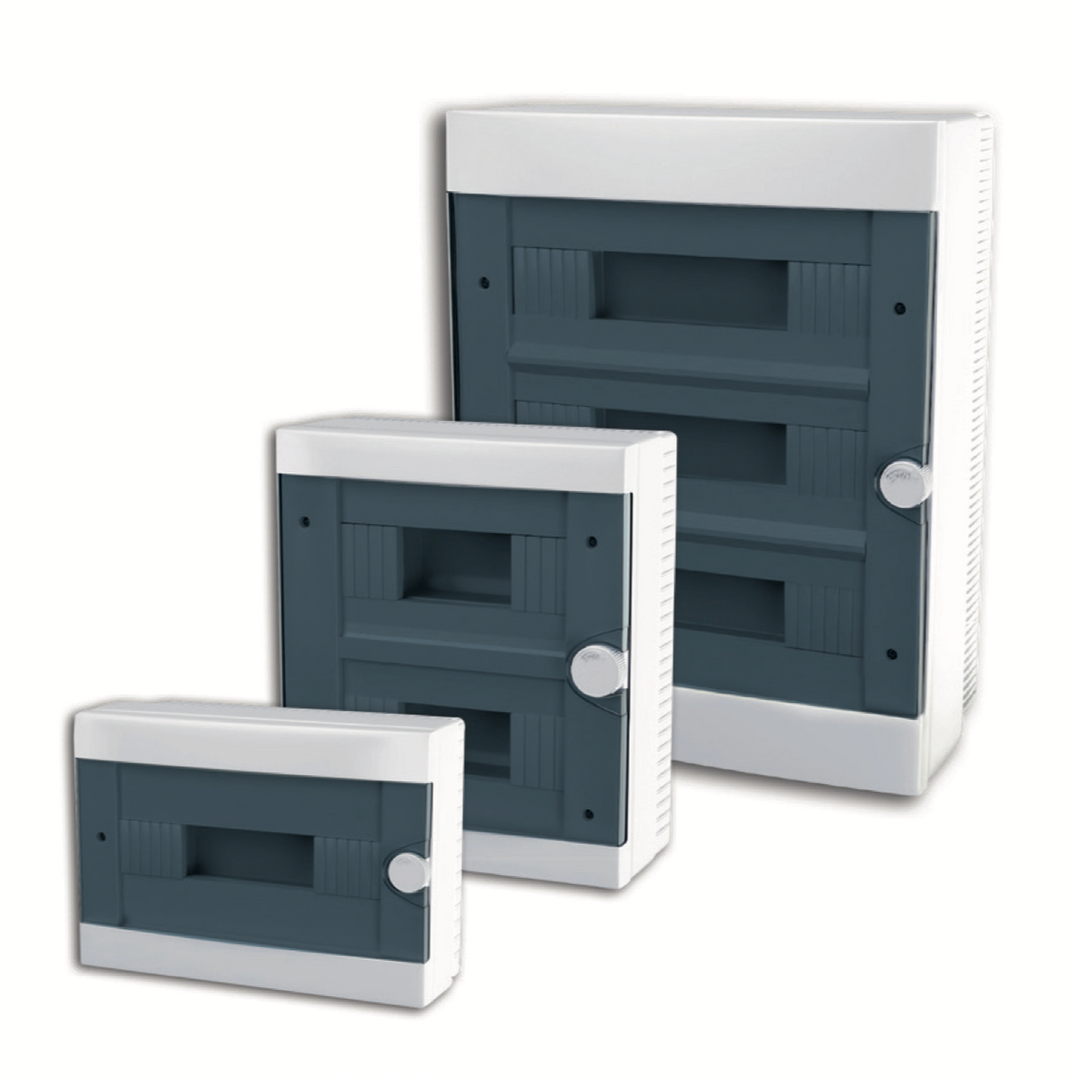 ARS Modular Distribution Board 16 MOD (16 fuses), surface-mounted distribution cabinet, plastic, transparent door IP40, 341205