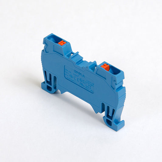 ONKA 2.5 mm2 spring connector for DIN rail, terminal for DIN rail, 2-wire, gray, 1020016