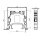 ONKA 4mm2 Terminal box for screw rail Terminal box for DIN rail 2-wire, blue, 1010025