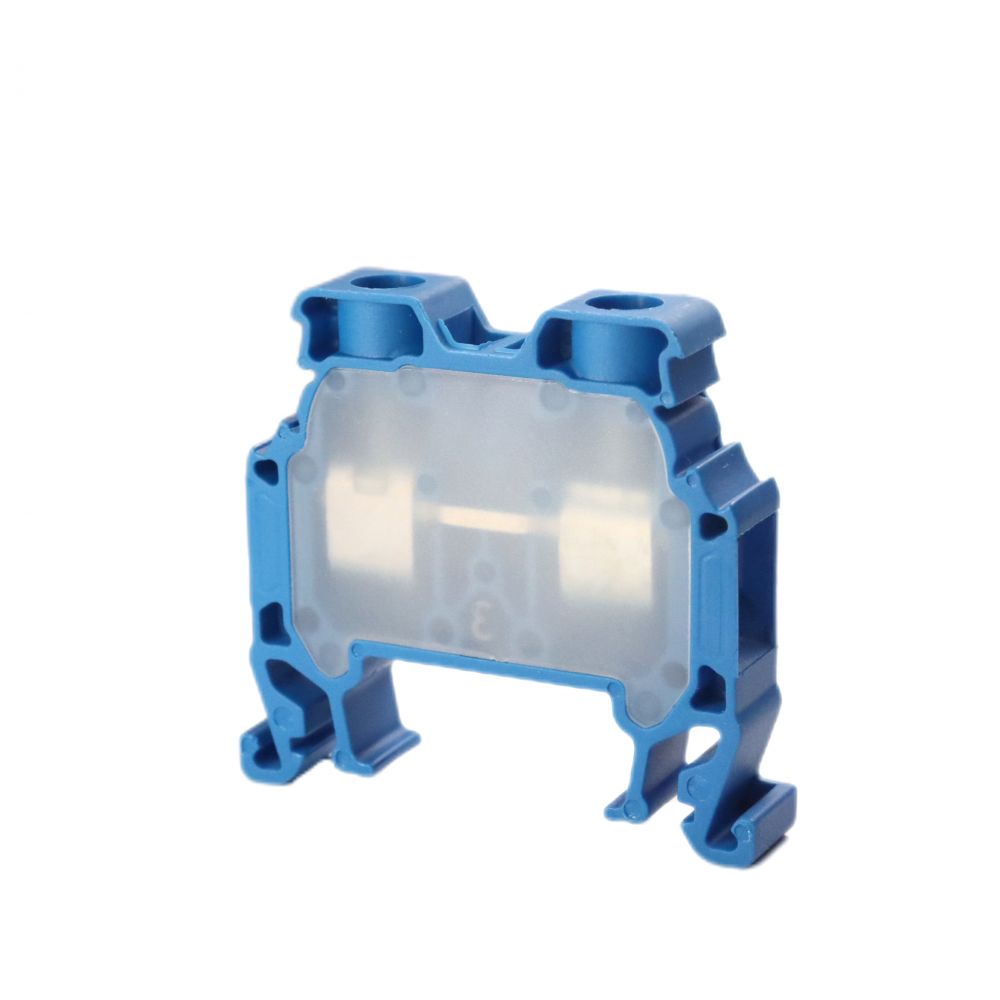 ONKA 6mm2 Terminal box for screw rails Terminal box for DIN rails 2-wire, blue, 1010035