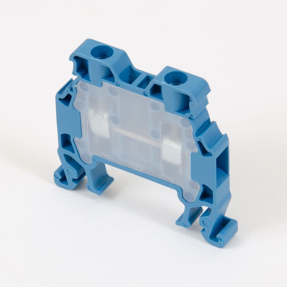 ONKA 2.5 mm2 Connector for screw rail, terminal block for DIN rail, 2-wire, blue, 1010015