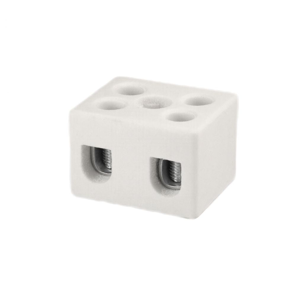 ONKA 4-6mm2 / 2 релси Steatit / Керамичен / Порцеланов съединител - ПОРЦЕЛАНОВ ТЕРМИНАЛЕН БЛОК, 1070004