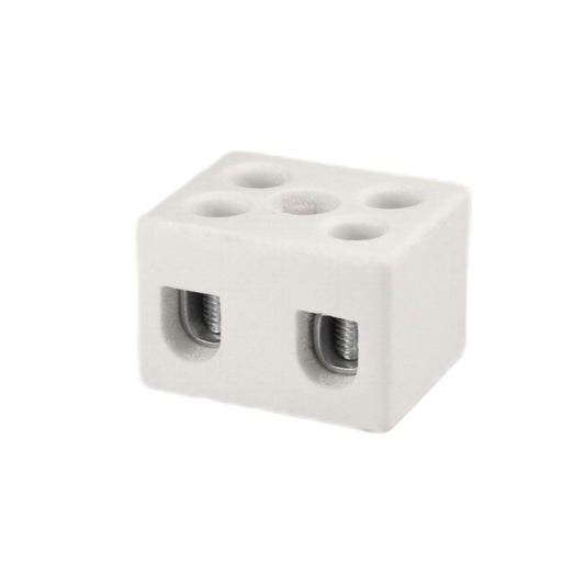 ONKA 4-6mm2 / 2 rails Steatite / Ceramic / Porcelain connector - PORCELAIN TERMINAL BLOCK, 1070004