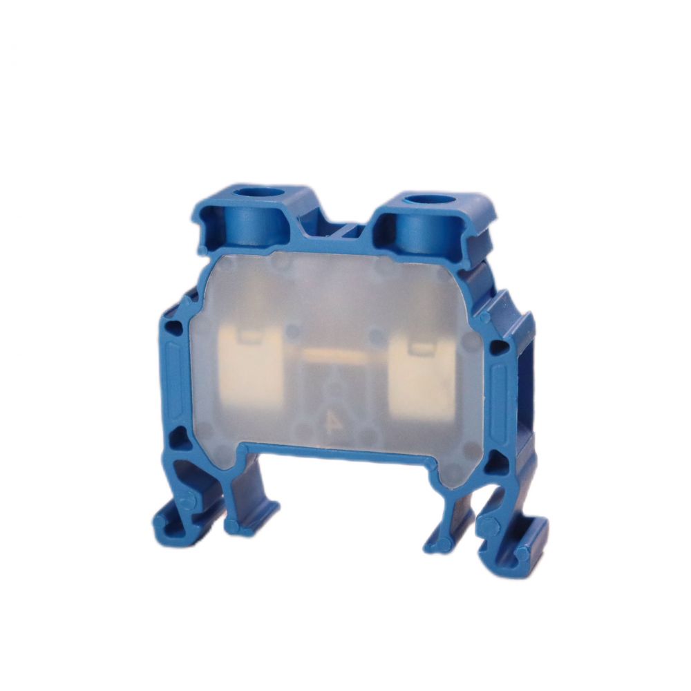 ONKA 10mm2 Клемна кутия за винтови шини Клемна кутия за DIN шини 2-проводна, синя, 1010045
