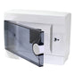 ARS Modular Distribution Board 9 MOD (9 fuses), surface-mounted distribution cabinet, plastic, transparent door IP40, 341214