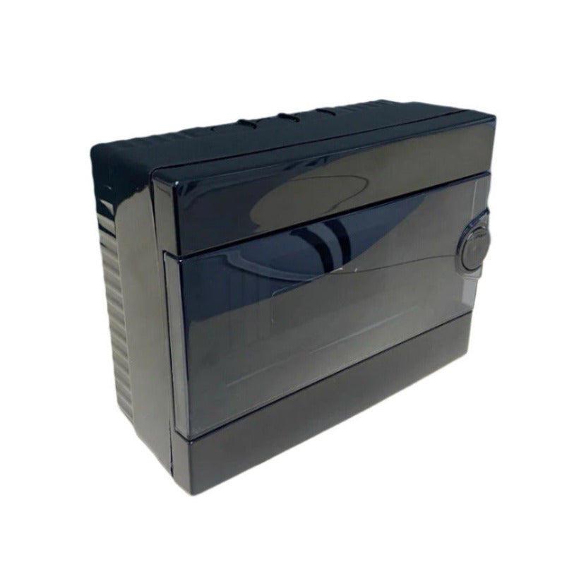 ARS Modular Distribution Board 9 MOD (9 fuses), surface-mounted distribution cabinet, plastic, transparent door IP40, 342593