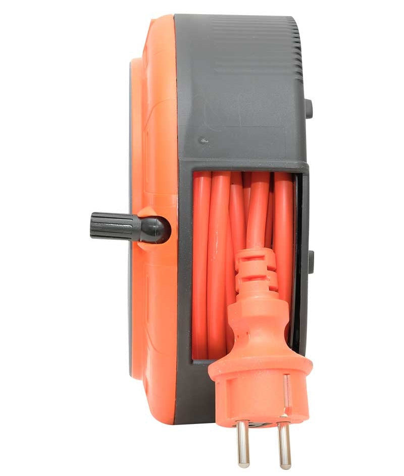 Extension cable for compact cassette, 5 m cable with 4 sockets IP20 + thermal protector + child protection, 3x1mm2, French type (pin), PHE-05310-E