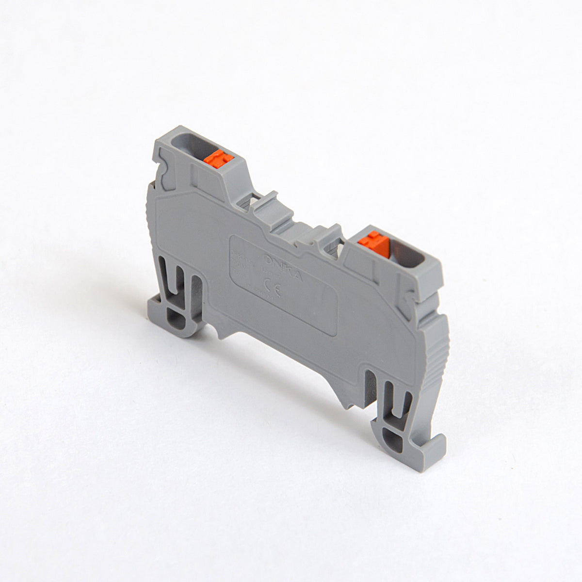ONKA 1.5 mm2 spring connector for rail Terminal for DIN rail 2-wire, gray, 1020002