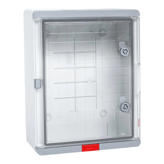 Plastic box IP 67, transparent door, 400x300x170 mm