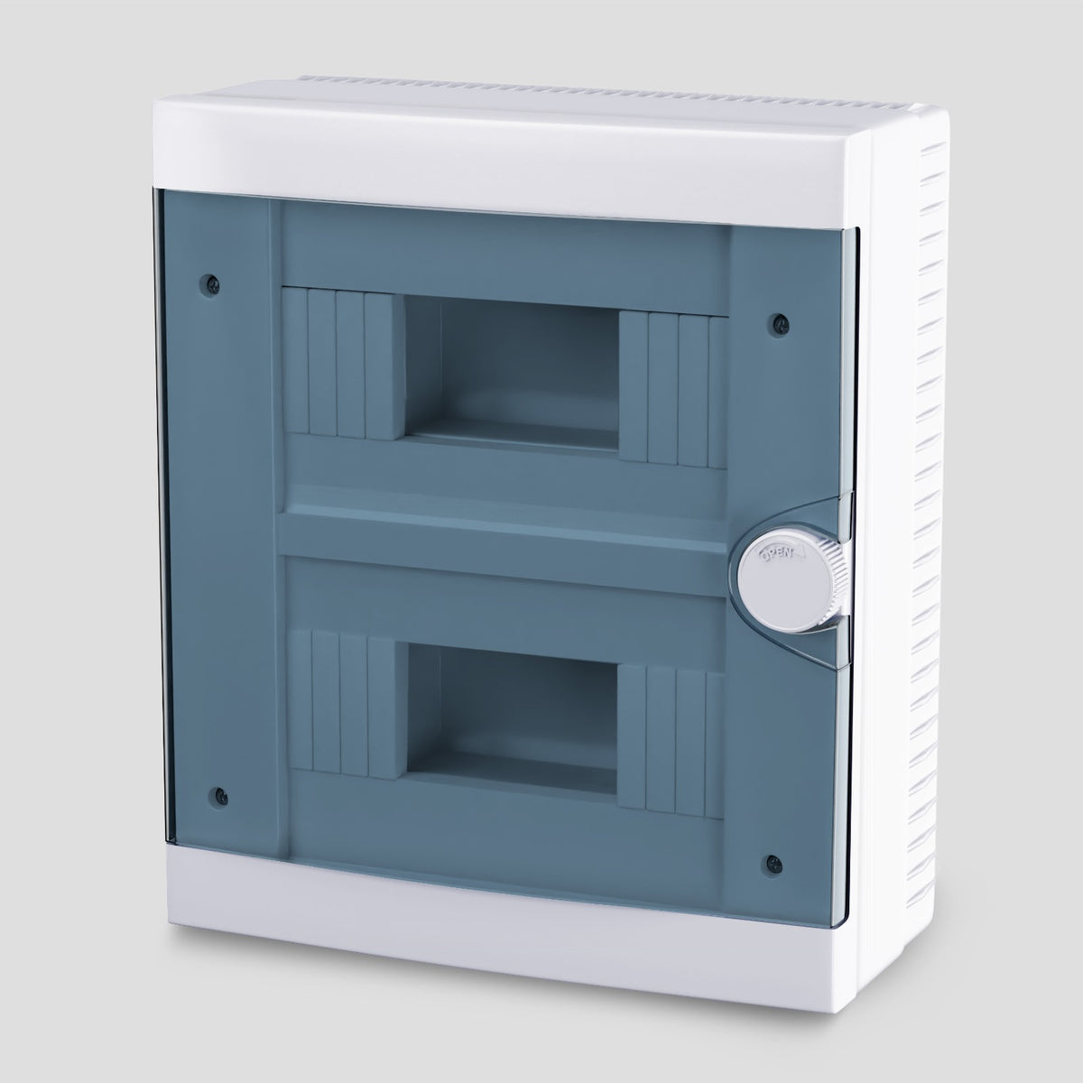 ARS Modular Distribution Board 16 MOD (16 fuses), surface-mounted distribution cabinet, plastic, transparent door IP40, 341205