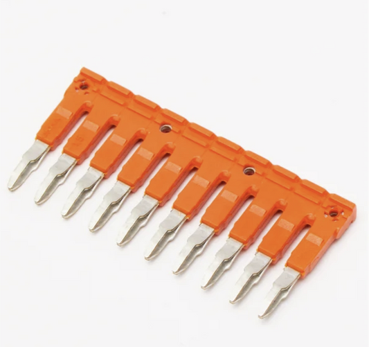 ONKA 4/10 Switchable 10-way comb bridge, insulated, universal (for spring and screw terminals 4 mm2), 1060114