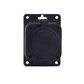 Black "rubber" socket for surface mounting 250V, 16A, IP44, SCHUKO 2P+Z, 1KMP-F, Bylion