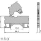 ONKA 2.5 mm2 screw connection with terminal box for fuse (fuse not included) gray, 1020223