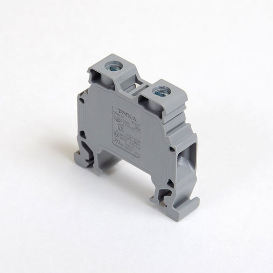 ONKA 10mm2 Terminal box for screw rail Terminal box for DIN rail 2-wire, gray, 1010042