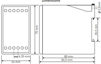 Цифрово реле за свръхток с LED дисплей 3×3 цифри TRM-50
