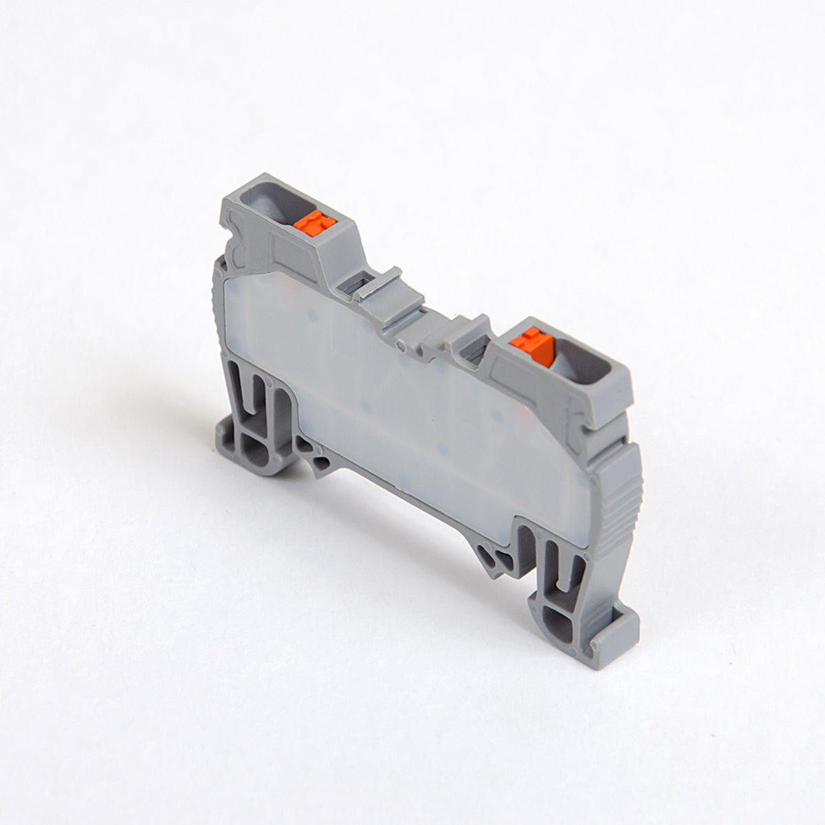 ONKA 2.5 mm2 spring connector for DIN rail, terminal for DIN rail, 2-wire, gray, 1020013