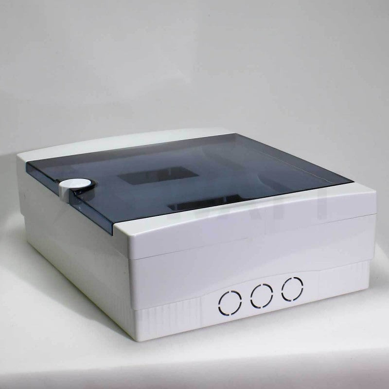 ARS Modular Distribution Board 24 MOD (24 fuses), surface-mounted distribution cabinet, plastic, transparent door IP40, 341207