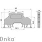 ONKA 2,5 mm2, 2-степенна пружинна клема за шина Клеморед за DIN шина 4-проводен сив, 1020379