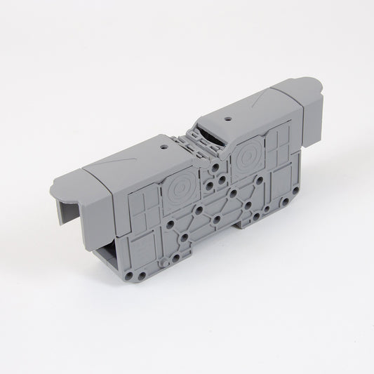 ONKA 70mm2 M8 Terminal box for screw rail Terminal box for DIN rail with protective cover, gray, 1030045