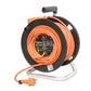Cable reel IP20, French type, 4x socket with 3G2.5mm² L=40m+2m Cable color: orange, French type